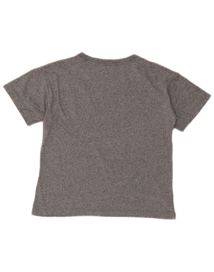 Champion Womens Graphic T-Shirt Top UK 12 Medium Grey