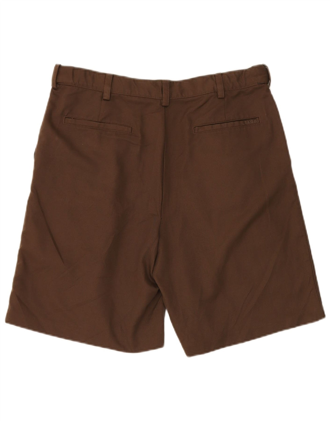 IZOD Herre Pegged Chino Shorts W34 Large Brown Polyester
