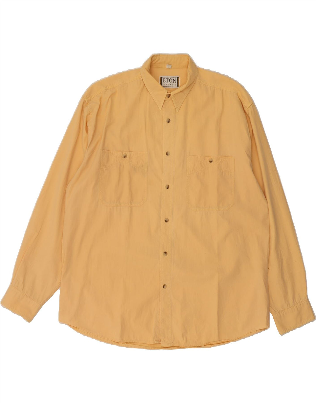 ETON Mens Shirt Size 41/42 Large Yellow Cotton Vintage Eton and Second-Hand Eton from Messina Hembry 