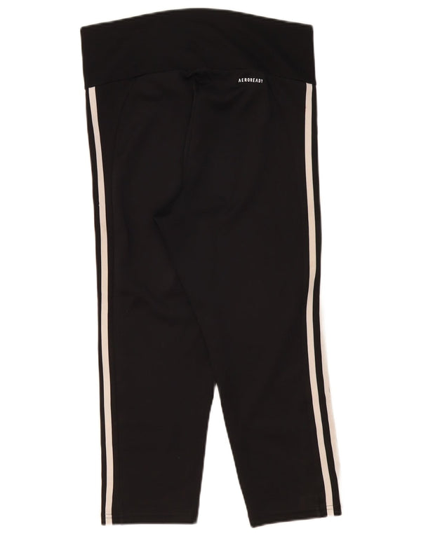 Leggings Adidas Aeroready Capri da donna UK 12/14 poliestere nero medio