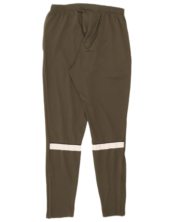 Nike Womens Tracksuit Trousers UK 14 Medium Khaki Colourblock Polyester