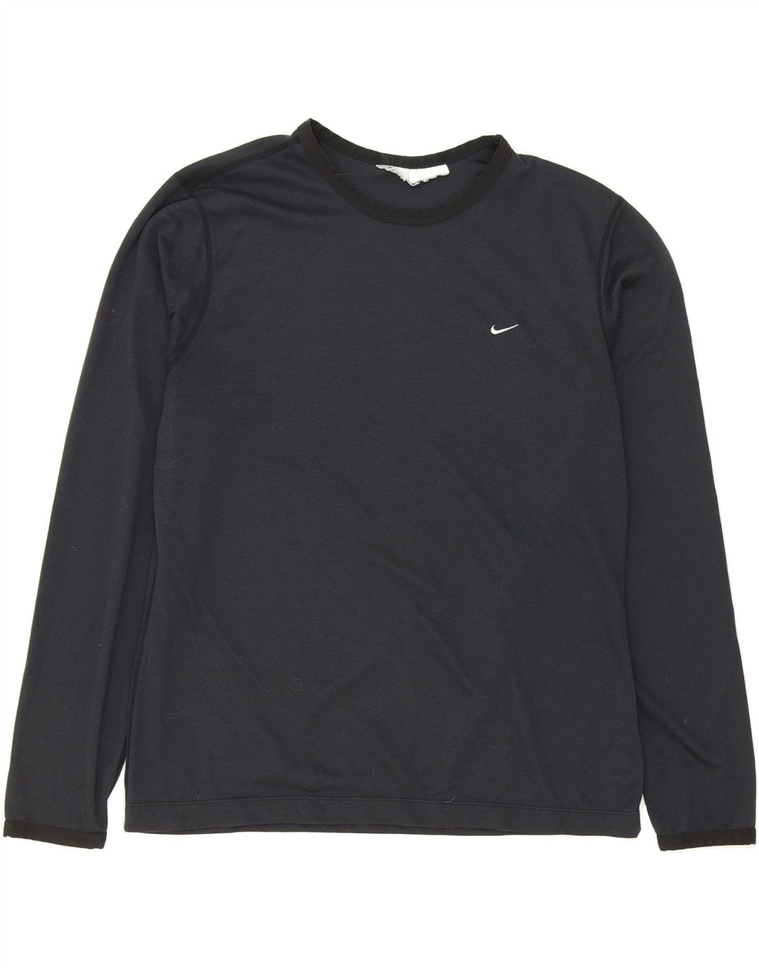 NIKE Boys Top Long Sleeve 13-14 Years Black Vintage Nike and Second-Hand Nike from Messina Hembry 