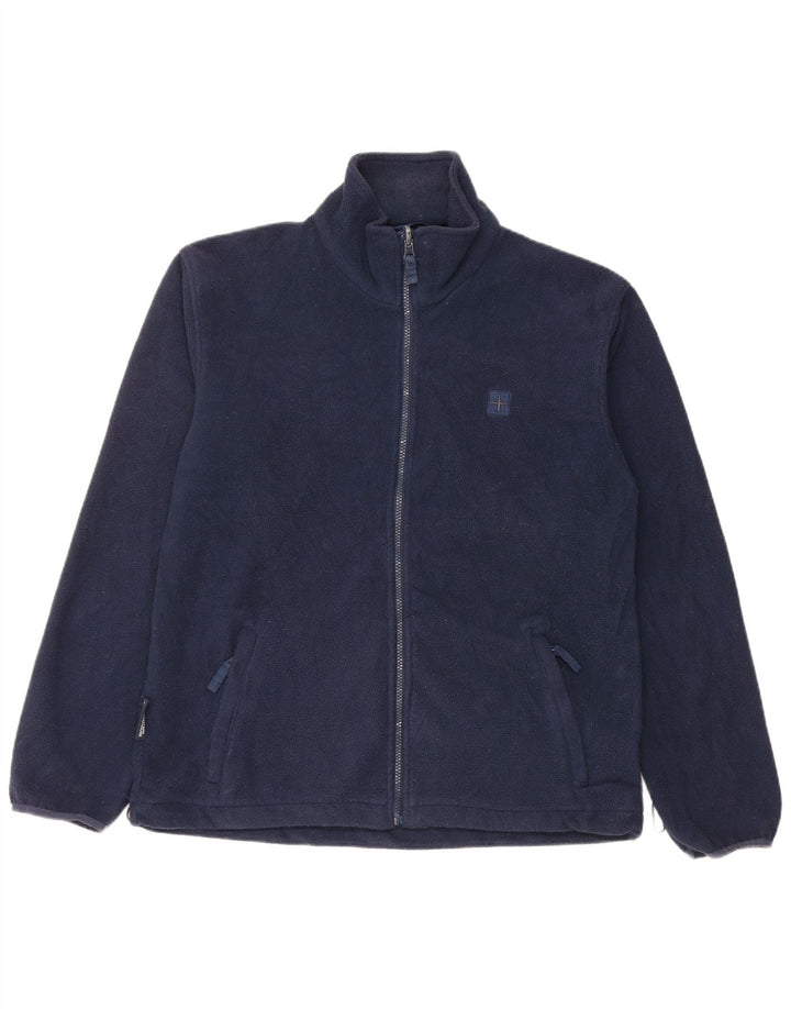 Mountain Warehouse Mens Fleece Jacket UK 38 Medium Navy Blue Polyester
