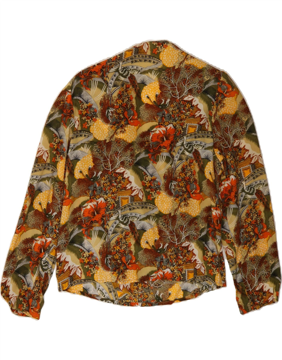 VINTAGE Womens Long Sleeve Blouse Top IT 42 Medium Multicoloured Floral Vintage Vintage and Second-Hand Vintage from Messina Hembry 