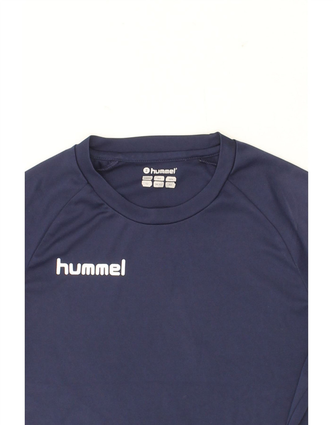 HUMMEL Boys Graphic T-Shirt Top 11-12 Years Navy Blue Polyester Vintage Hummel and Second-Hand Hummel from Messina Hembry 