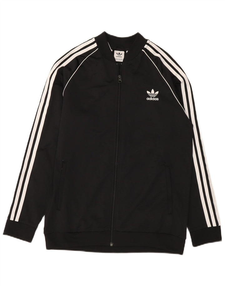 Giacca Top della tuta da ragazzo Adidas 15-16 anni in poliestere nero