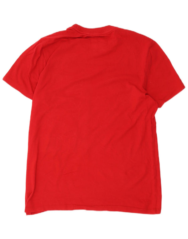 T-shirt grafica da uomo Aeropostale Top grande in cotone rosso