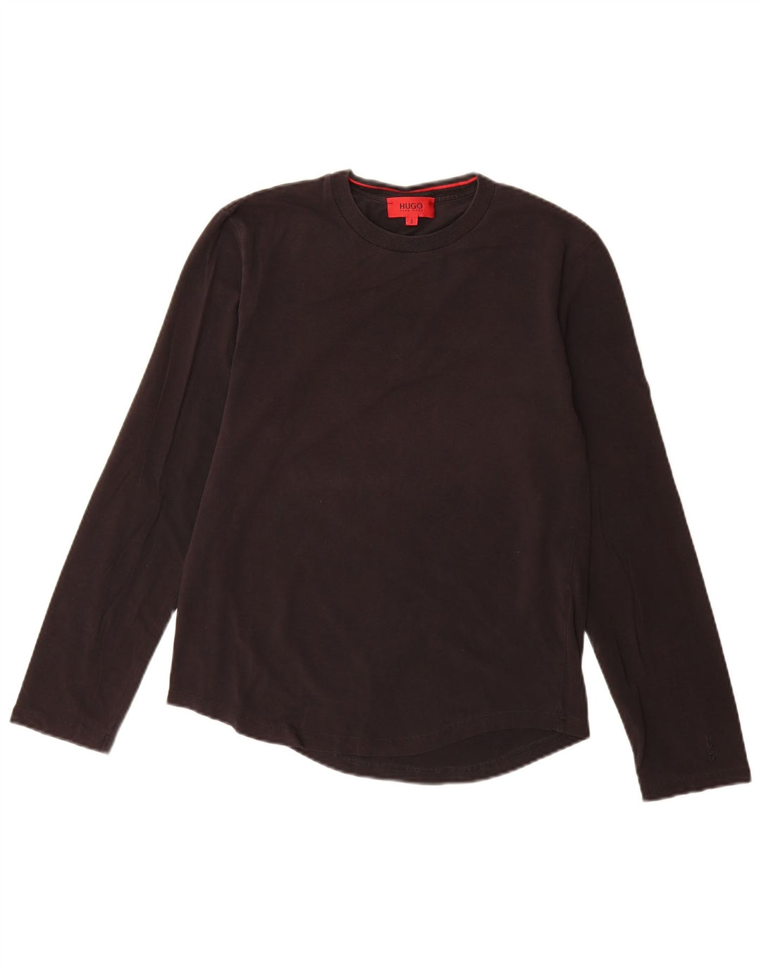 Top pentru bărbați Hugo Boss cu mânecă lungă, mic, negru, bumbac