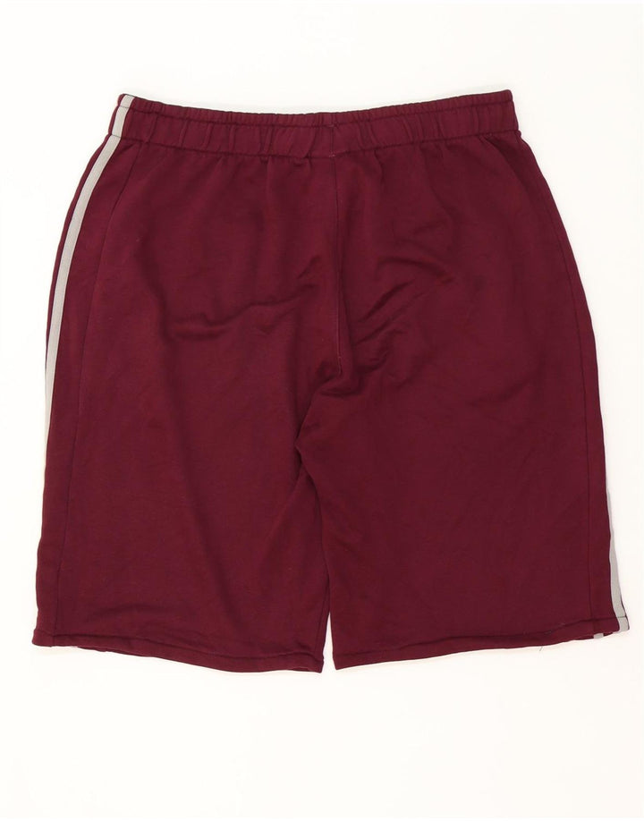 Adidas Mens Climalite Sport Shorts Large Burgundy Polyester