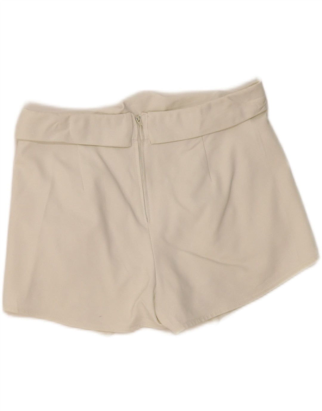 Pantalone ZARA Donna UK 12 Medio Bianco