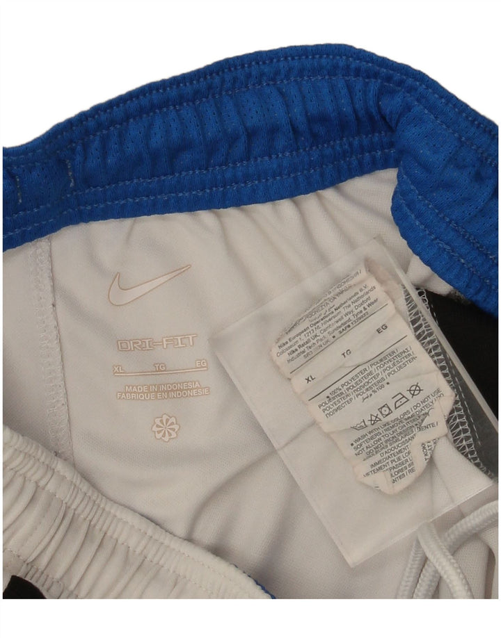 NIKE Mens Inter Milan Sport Shorts XL  White Polyester
