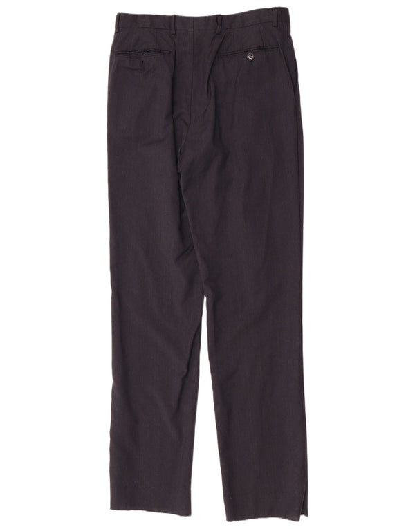 Trussardi Herre lige jakkesæt bukser IT 48 Medium W32 L34 Marineblå