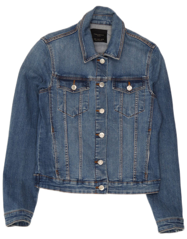Giacca di jeans corta Zara da donna Trafaluc UK 10 piccola in cotone blu