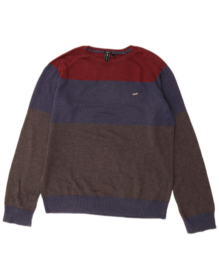 O'Neill Mens Crew Neck Pulóver Közepes sokszínű Colourblock