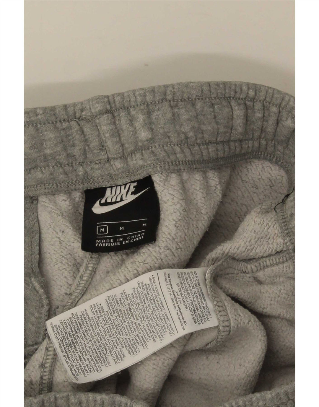 Nike Mens Tracksuit Trousers Joggers Medium  Grey Cotton