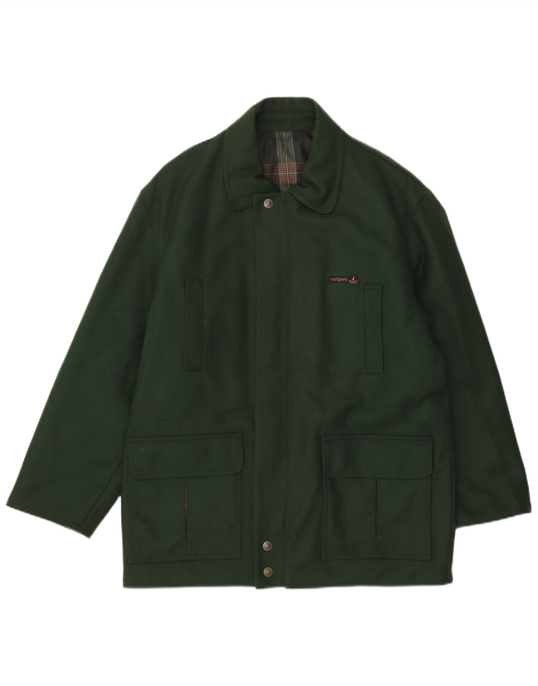 Navigare Herren Wendejacke UK 38 Mittelgrüne Wolle