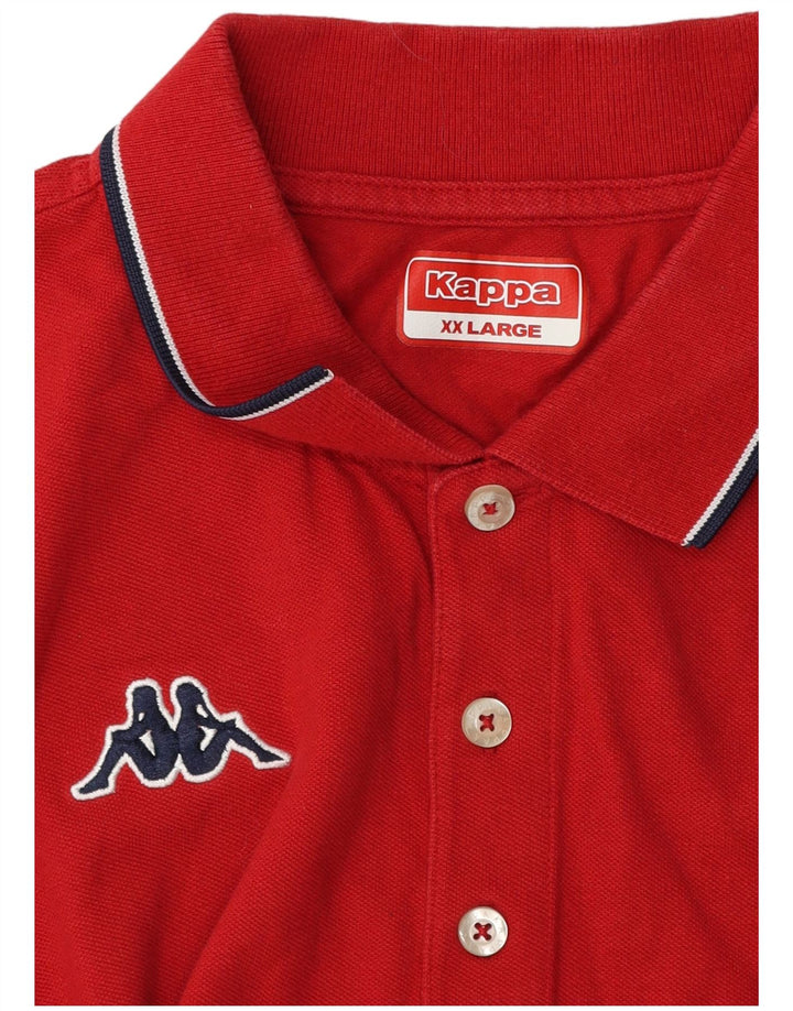 Kappa Mens Polo Shirt 2XL Red