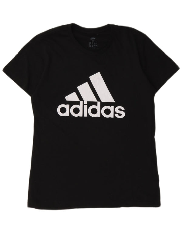 Adidas Γυναικείο T-Shirt Top UK 12/14 Medium Black