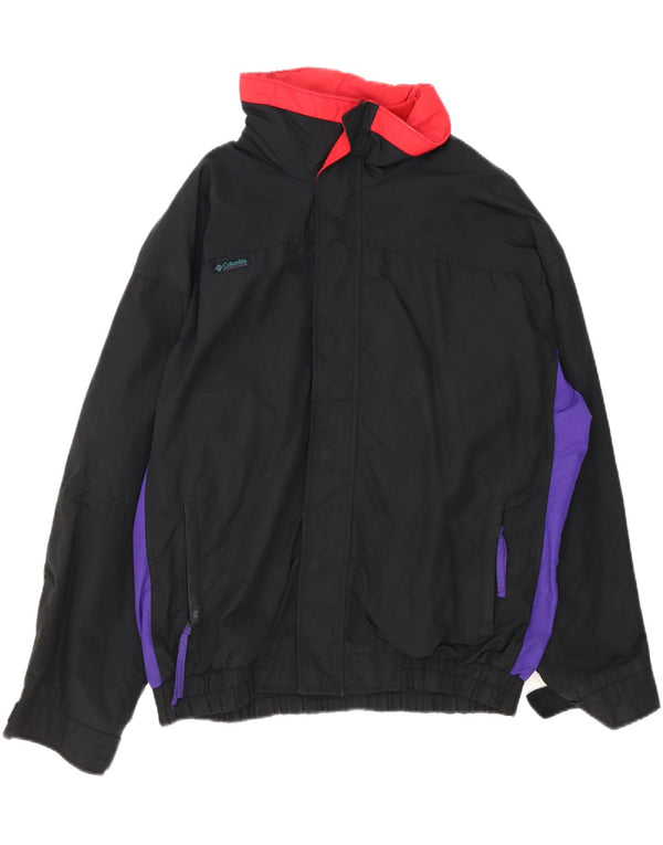 Columbia Mens Bugaboo Bomber Jacket UK 40 Large Black Colourblock Nylon