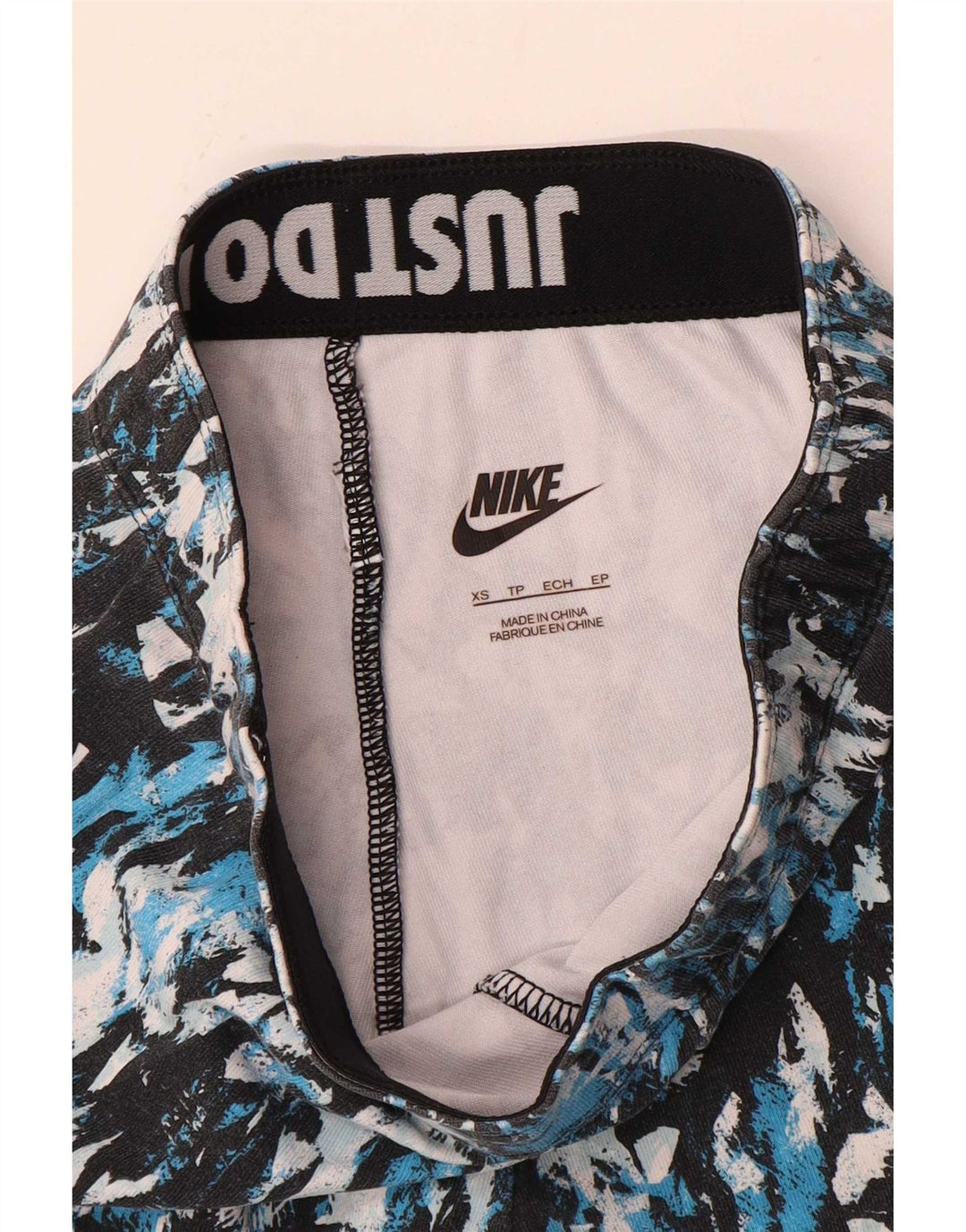 Nike Womens Leggings UK 4 XS Multicoloured Camouflage