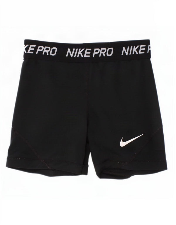 Nike piger Dri Fit grafiske sportsshorts 10-11 år medium sort polyester