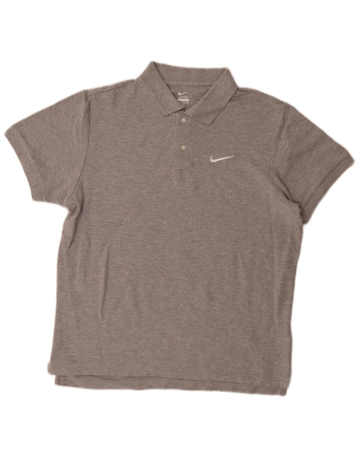 Ανδρικό πουκάμισο πόλο NIKE μεγάλο γκρι βαμβακερό