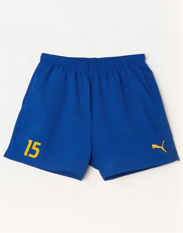 Puma Herre grafiske sportsshorts XL Blå