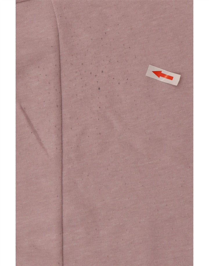 Jack & Jones Mens Zip Hoodie Sweater Large Pink Polyester