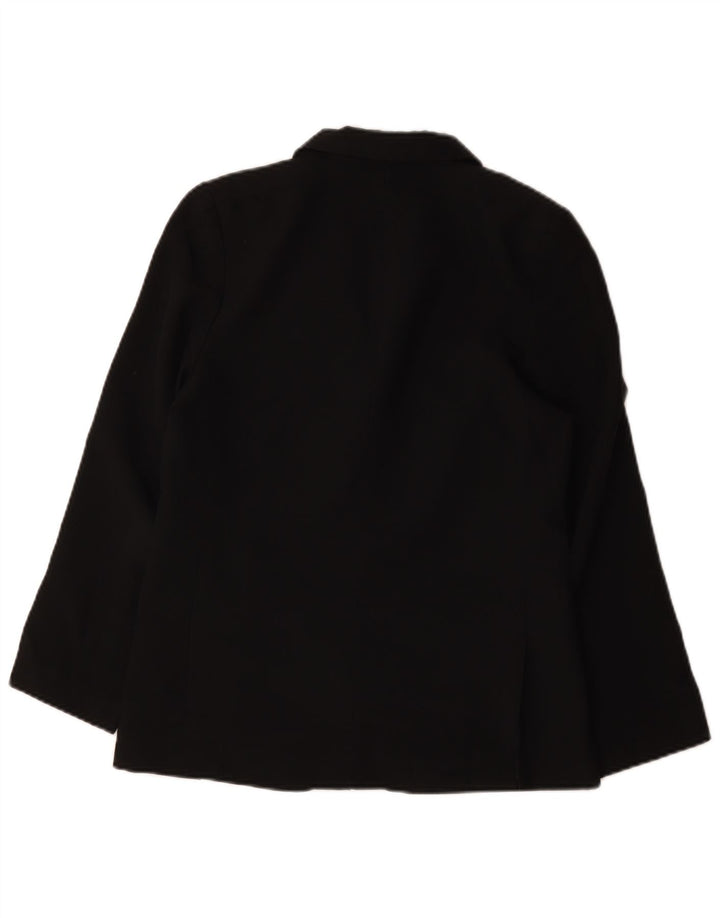 Marks & Spencer Boys 2 Button Blazer Jacket 12-13 Years Black Polyester