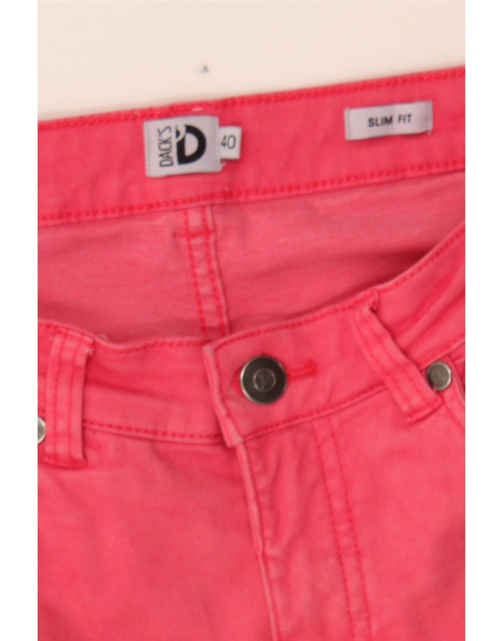 DACK'S Womens Slim Jeans IT 40 Small W30 L28 Pink Cotton Vintage Dack's and Second-Hand Dack's from Messina Hembry 