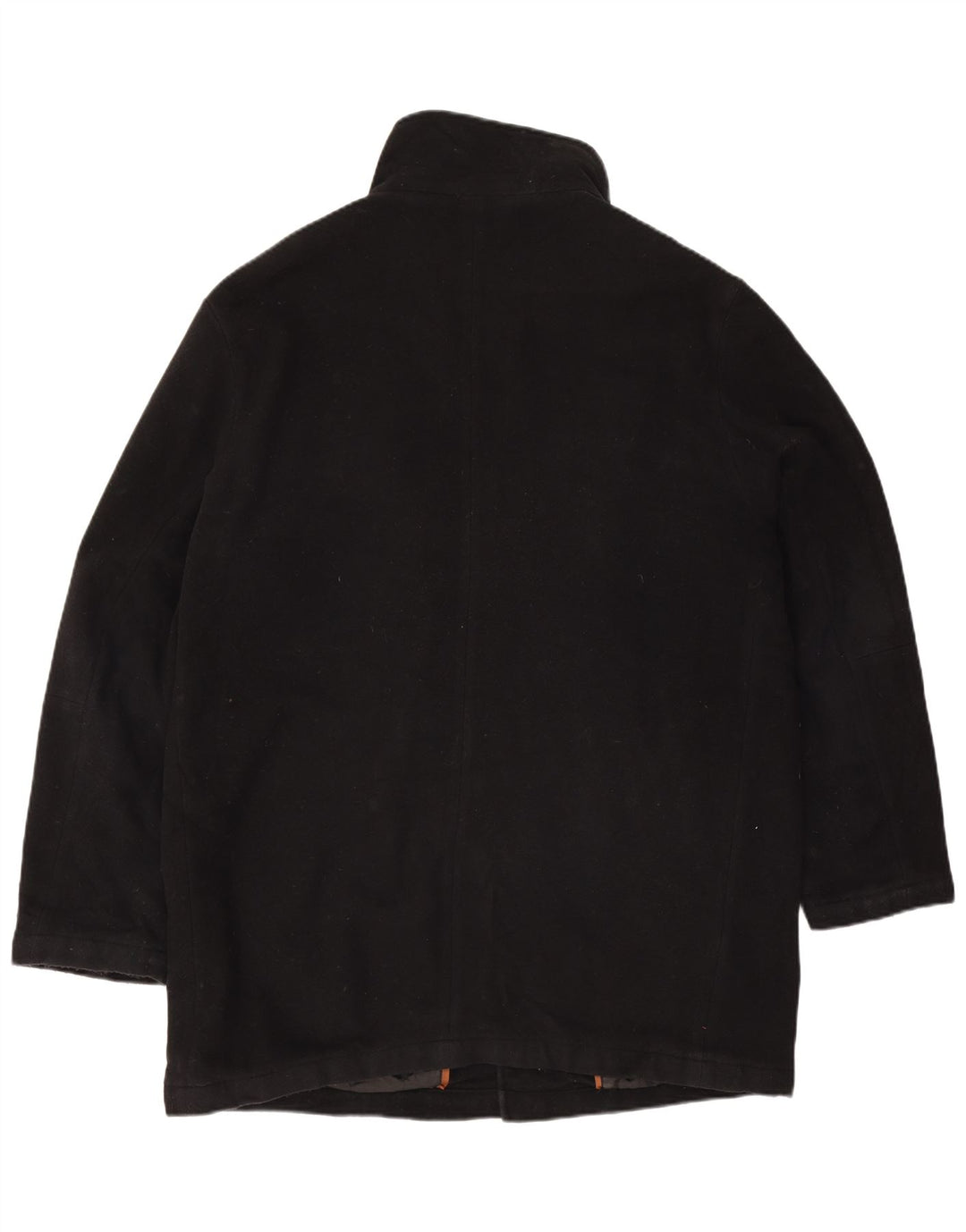 Marks & Spencer Mens Overcoat UK 40 Large Black Acrylic