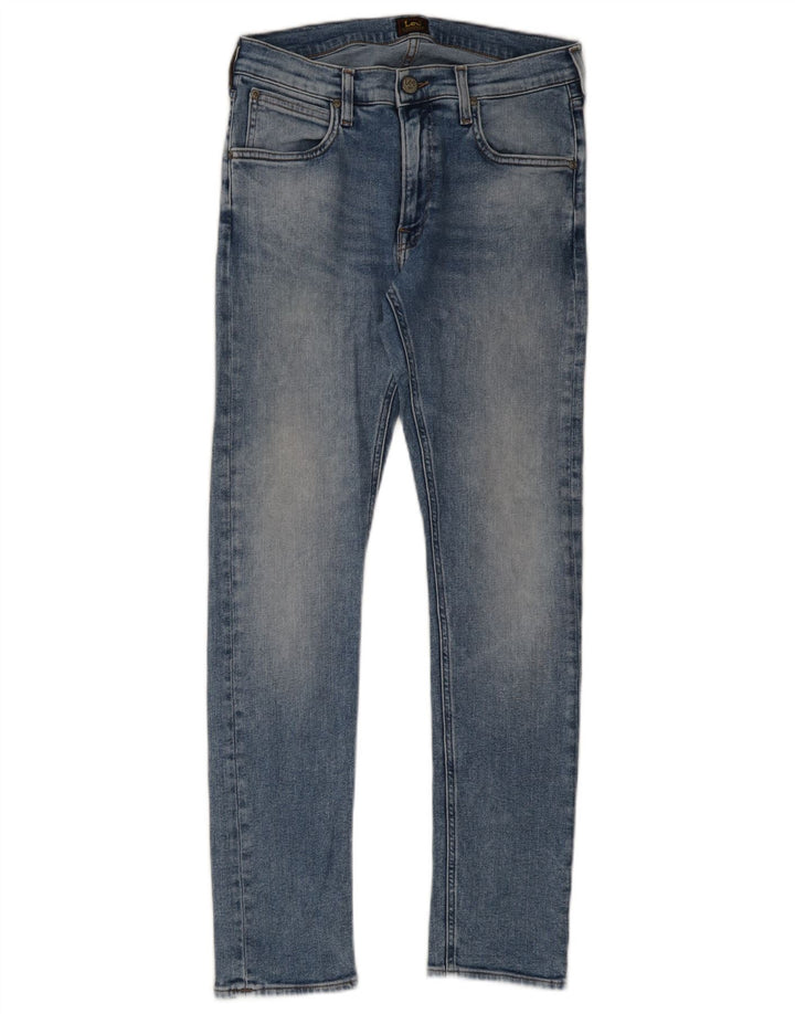 Lee Mens Luke Slim Jeans W31 L30 Blue Cotton
