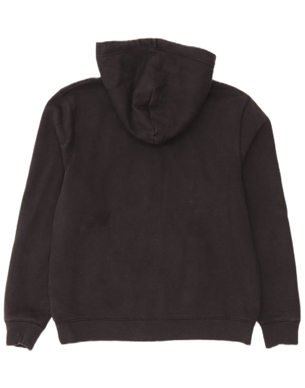 Jack Wills Mens Graphic Zip Hoodie Sweater Large Black Cotton