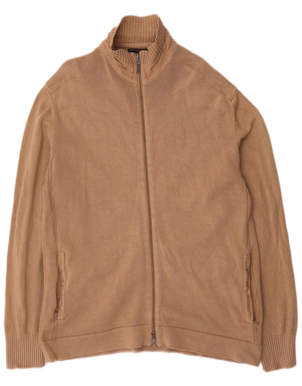 Marlboro Classics Męski sweter kardigan 2XL Beżowa bawełna