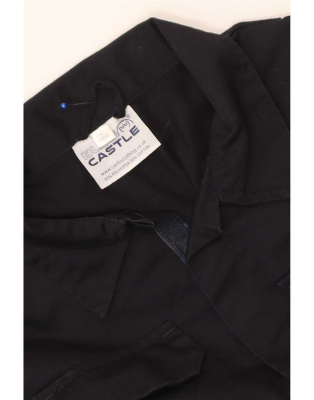 Castle Mens Workwear Jumpsuit XS Navy Blue Polyester