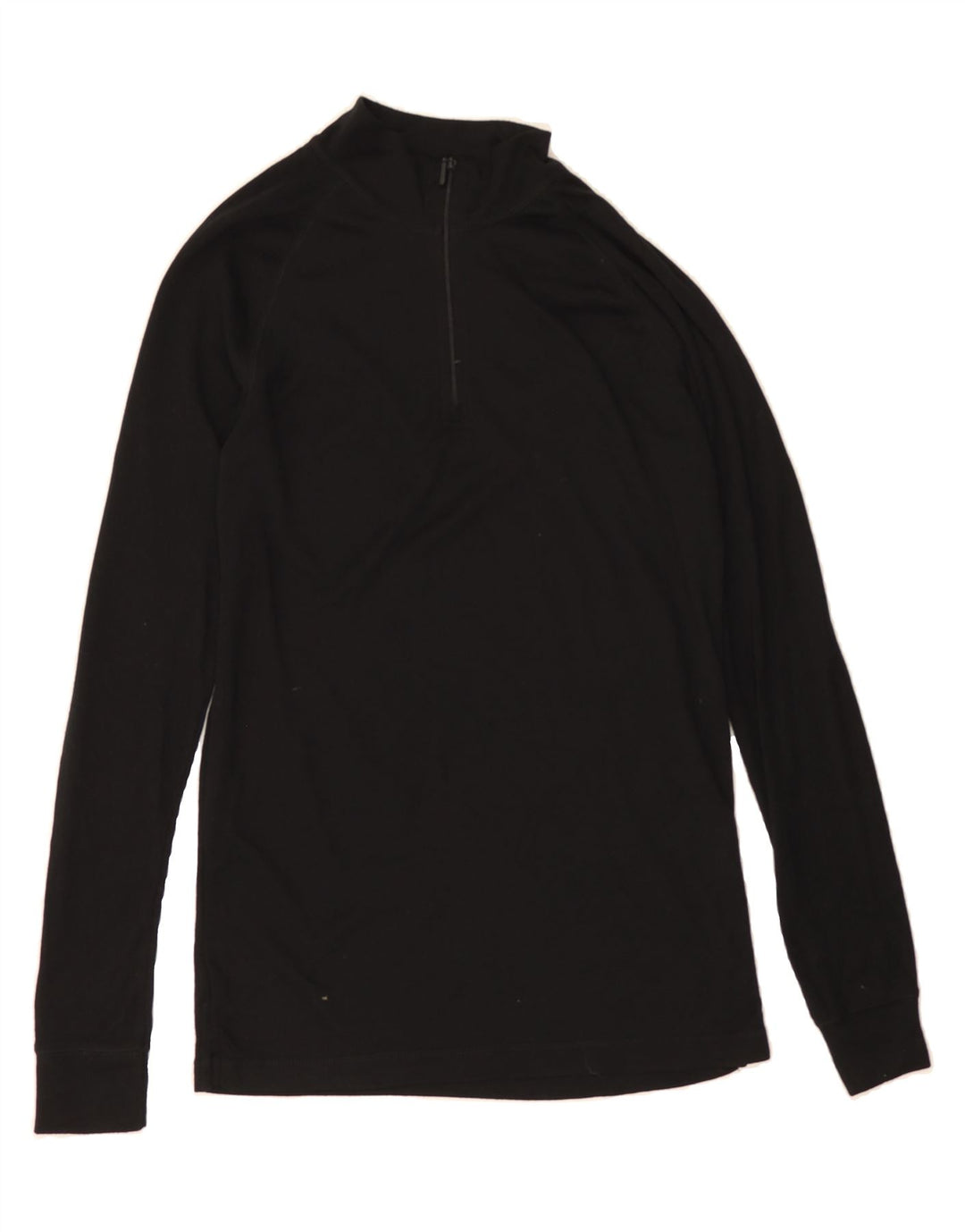 MOUNTAIN WAREHOUSE Mens Zip Neck Pullover Tracksuit Top Small Black Vintage Mountain Warehouse and Second-Hand Mountain Warehouse from Messina Hembry 