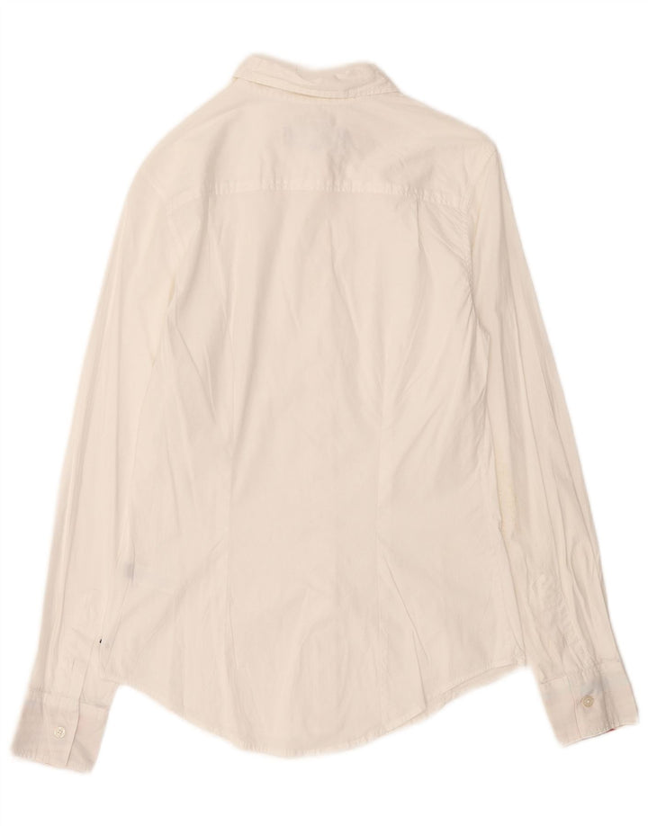 PAUL SMITH Womens BLACK LABEL Shirt IT 40 Small White Cotton