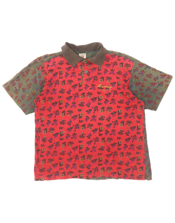 Polo Homme Meeting Grand Coton Floral Rose