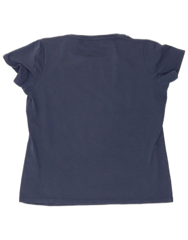 T-shirt grafica da donna Trussardi Top UK 20 2XL Blu Navy