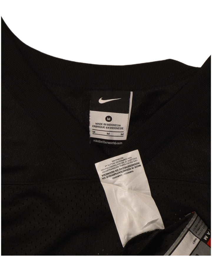 NIKE T-shirt top UK 14 Medium Sort polyester