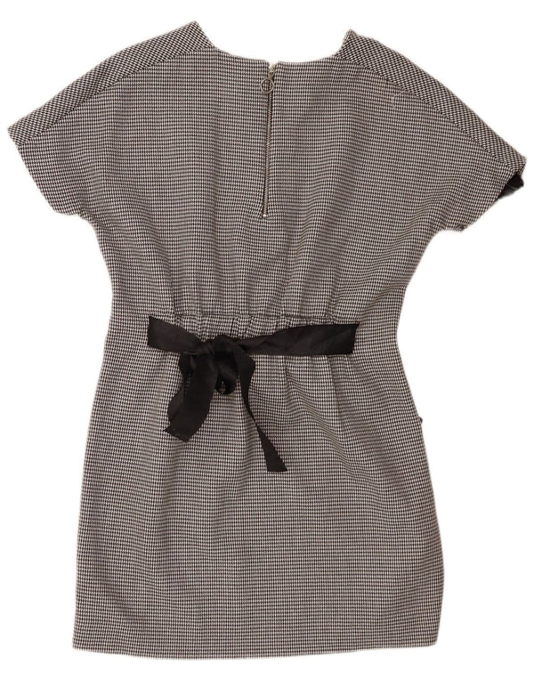 Zara Womens Trafaluc Basic Dress UK 10 Small Black Houndstooth Polyester