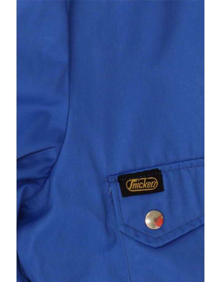 Snickers Womens Crop Bomber Jacket IT 48 XL Blue Nylon