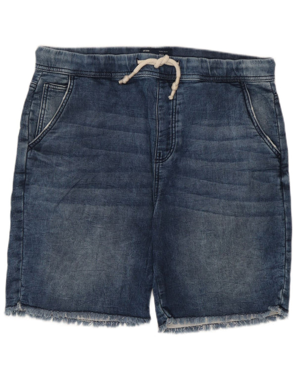 Zara Mens Shorts Large W32 Blue Cotton