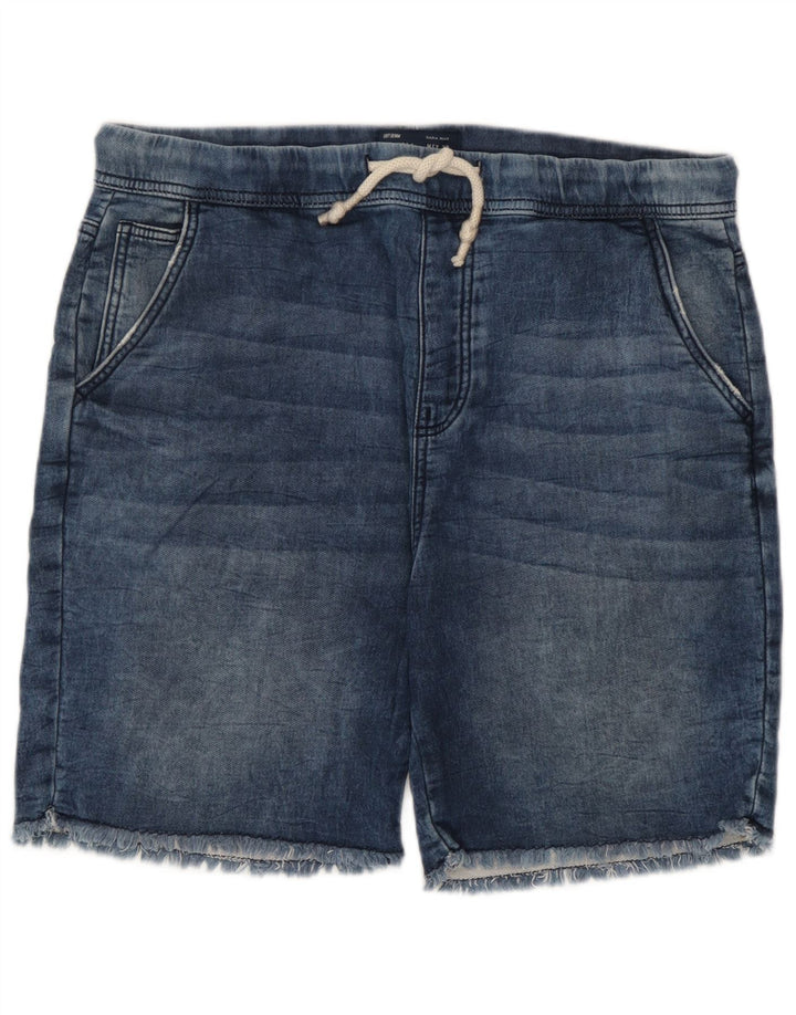 Zara Mens Shorts Large W32 Blue Cotton