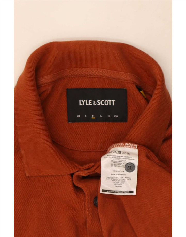 Lyle & Scott herre poloshirt Medium orange bomuld