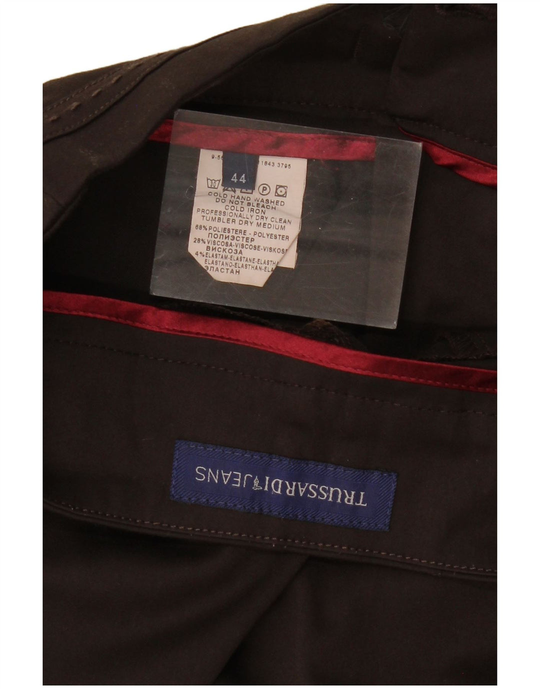 TRUSSARDI Womens Bootcut Casual Trousers IT 44 Medium W32 L31 Brown
