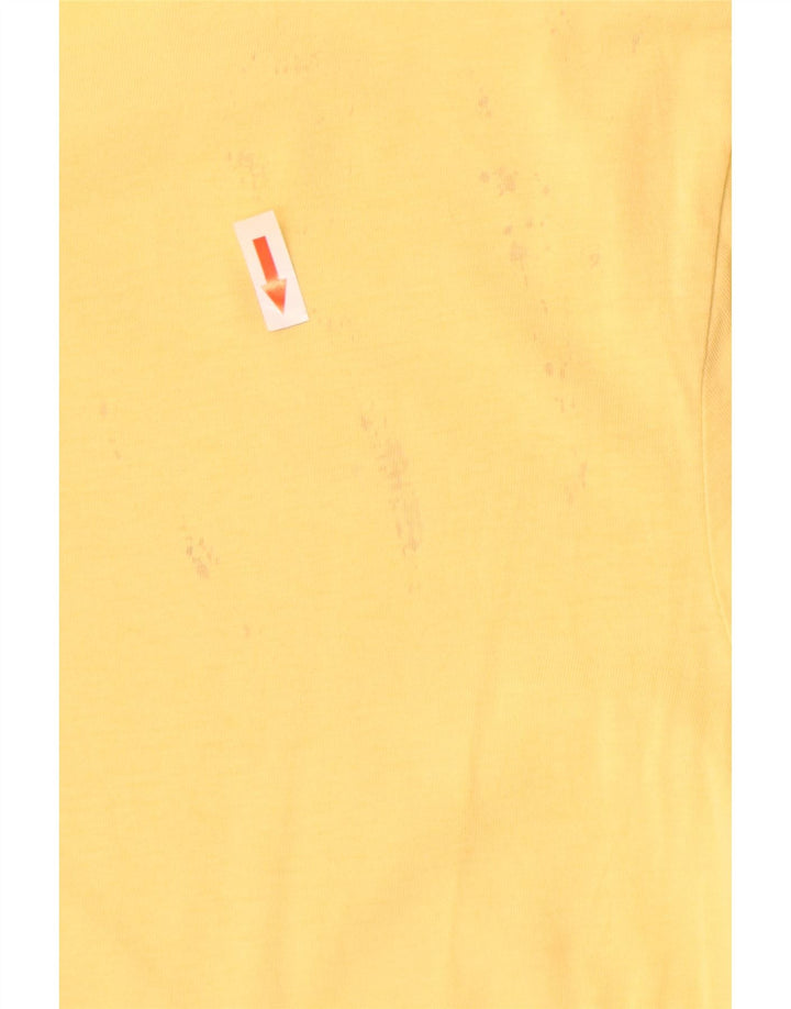 Levi's Womens Graphic T-Shirt Top UK 12 Medium Yellow