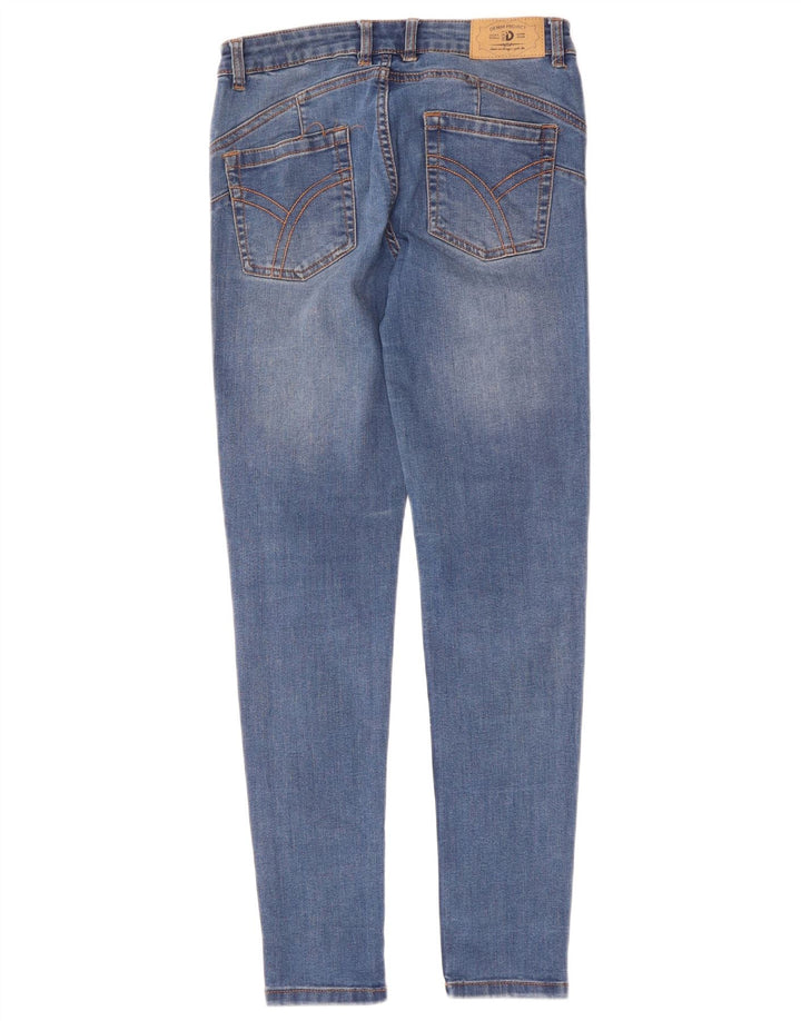 Dack's Damen Slim Jeans IT 42 Medium W28 L27 Blaue Baumwolle