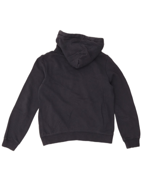 Jack Wills Damen-Pullover mit grafischem Kapuzenpullover, Größe M, Marineblau, Baumwolle, UK 12