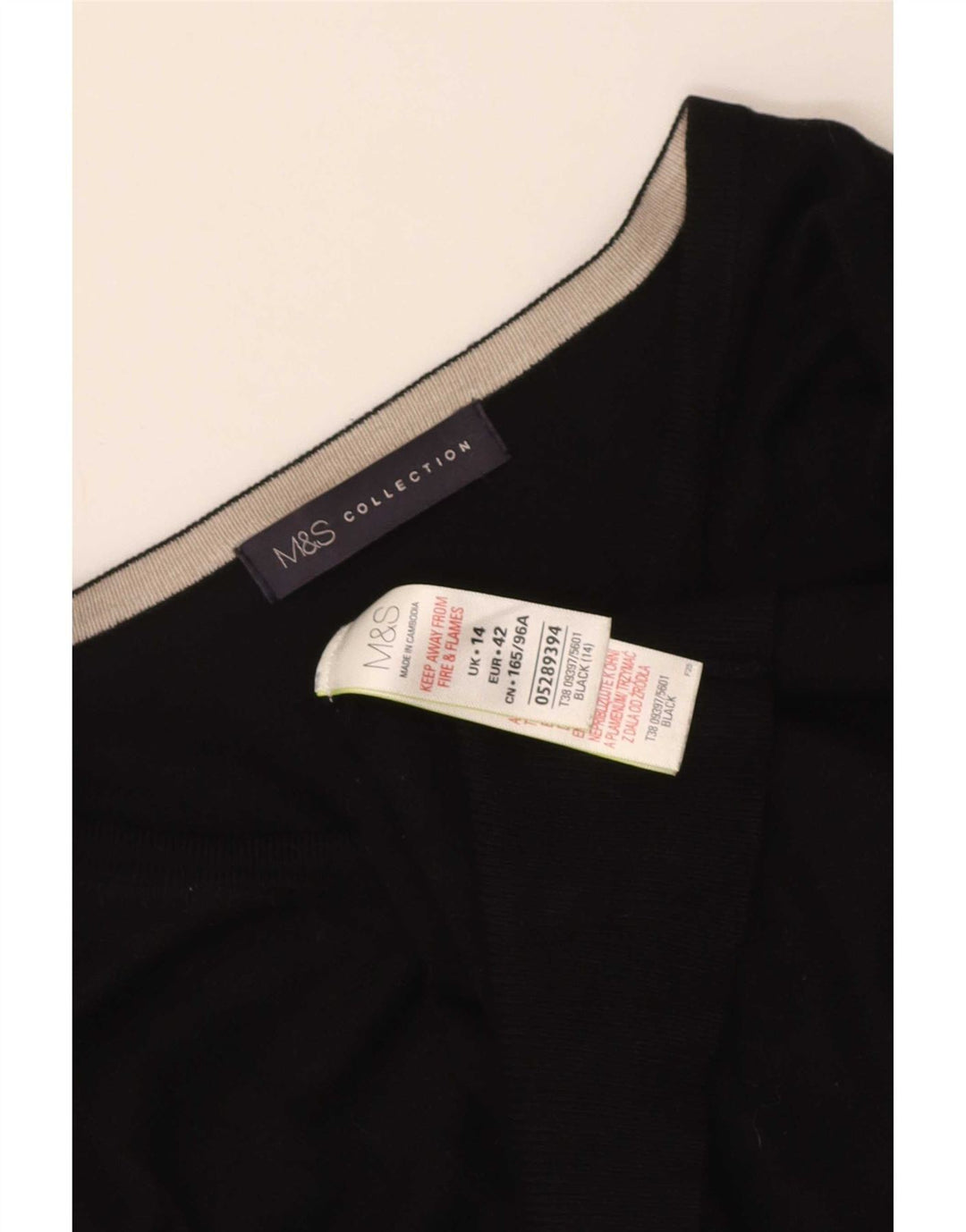 Marks & Spencer Womens Cardigan Sweater UK 14 Medium Black Viscose